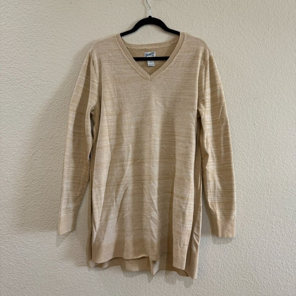 Duluth XL Tan Sweater Tunic